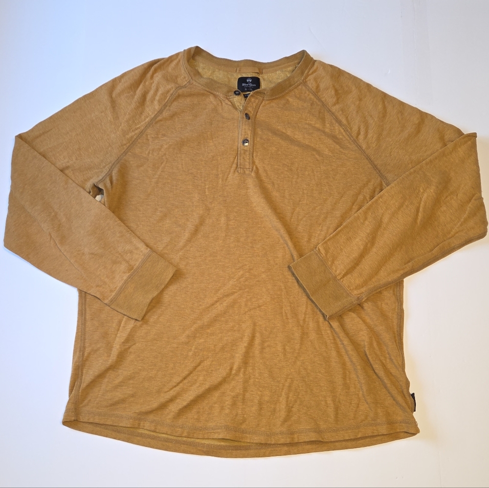 Wind River Long-Sleeve Shirt - Mustard Brown XL Mens